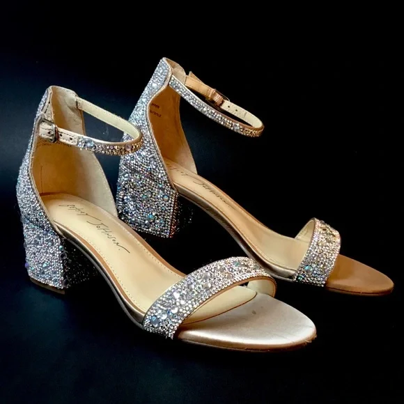 Blue by Betsey Johnson ‘Mari’ Heeled Sandals in Champagne - Picture 6 of 16